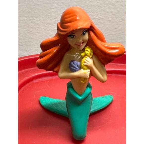 Ariel The Little Mermaid Disney Sea Horse Action Figure Toy Kids Cake Topper - Picture 1 of 6